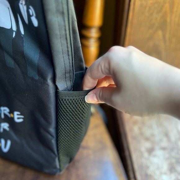 Black canvas, Friends Backpack. - Picture 8 of 10